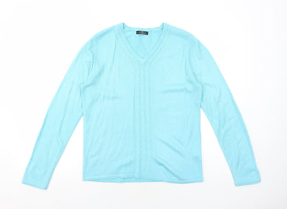 Womens UK Size S Bonmarché Blue Pullover Jumper