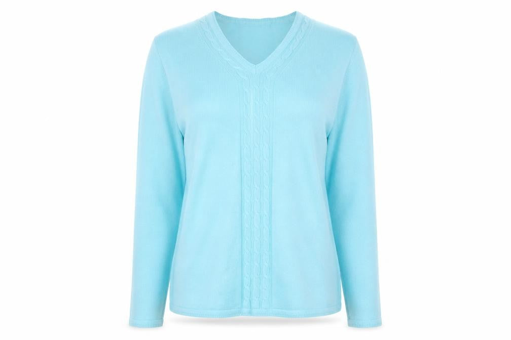 Womens UK Size S Bonmarché Blue Pullover Jumper