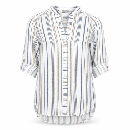 Womens UK Size 10 Cameo Rose White Basic Button-Up