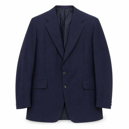 Crimplene Mens Blue Polyester Jacket Suit Jacket Size 42 Regular