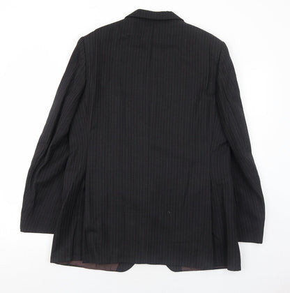 Mens UK Size 42 Maenson Regular Black Suit Jacket