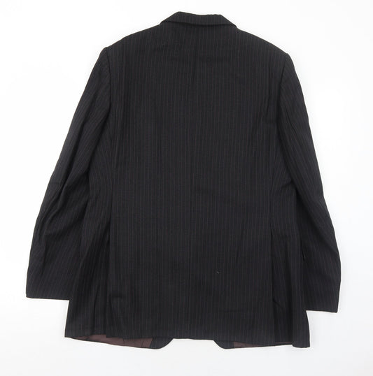 Mens UK Size 42 Maenson Regular Black Suit Jacket