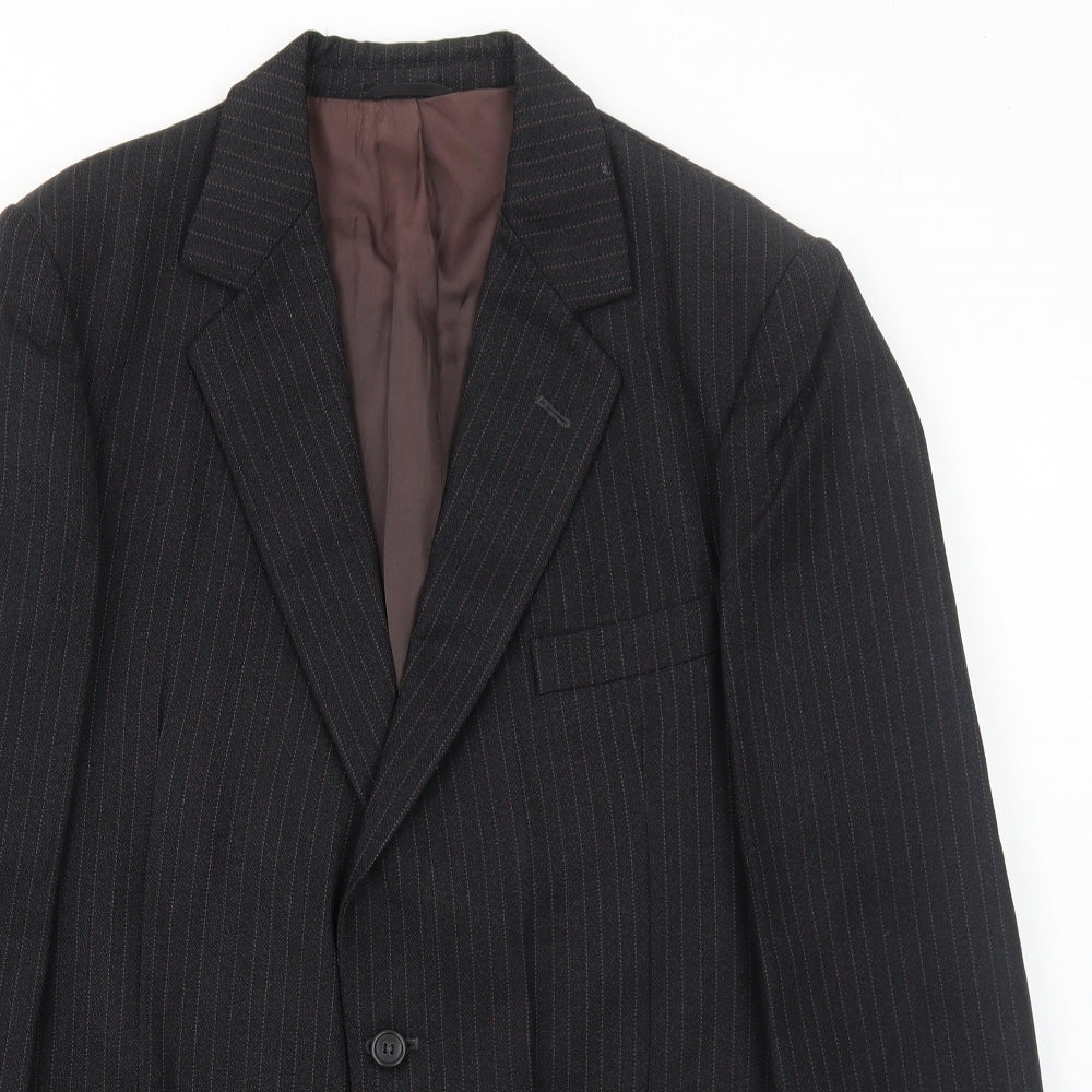 Mens UK Size 42 Maenson Regular Black Suit Jacket