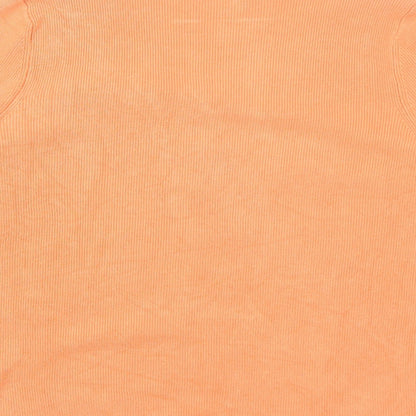 Womens UK Size 14 Marks and Spencer Orange Cardigan Jumper