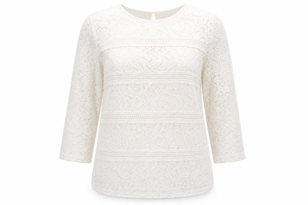 Womens UK Size 10 Warehouse White Basic Blouse
