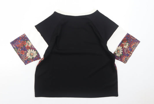 Womens UK Size 8 Topshop Multicoloured Basic Blouse
