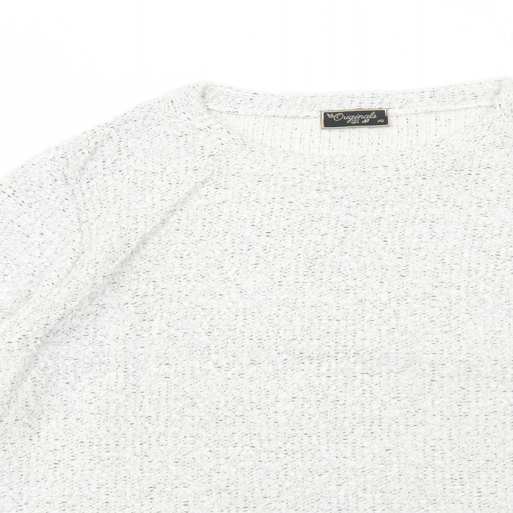 Womens UK Size 14 Originals White Pullover Jumper