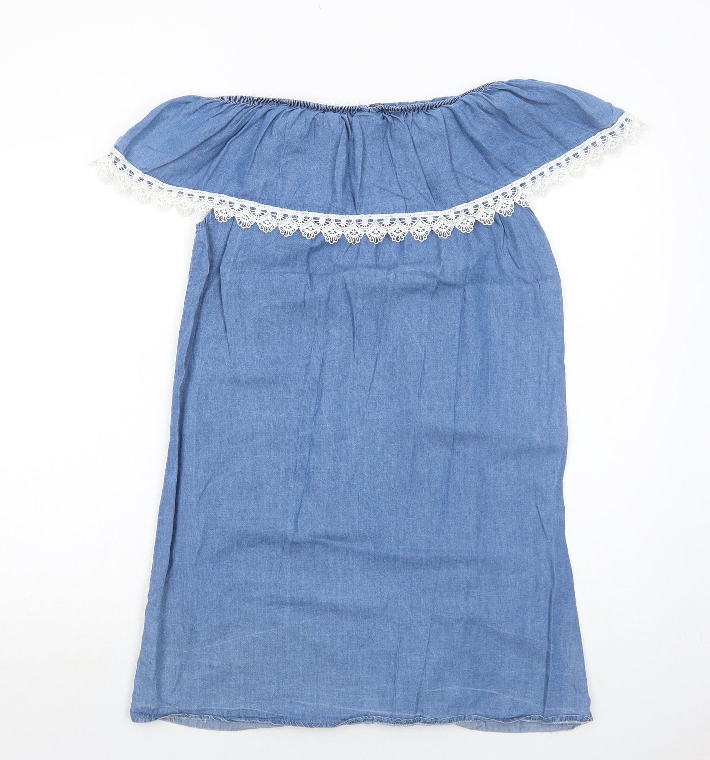 Cameo Rose Womens Blue Lyocell A-Line Size M Off the Shoulder Pullover
