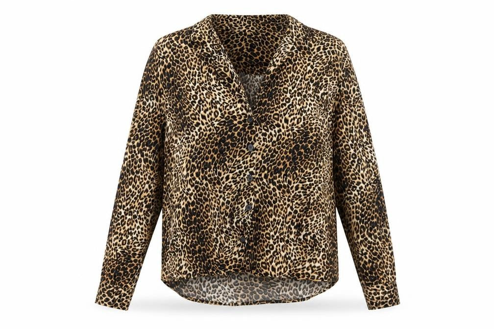 Womens UK Size 10 Topshop Brown Basic Button-Up