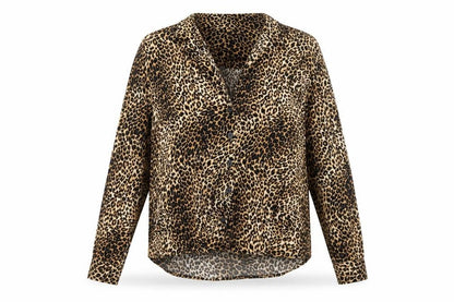 Womens UK Size 10 Topshop Brown Basic Button-Up