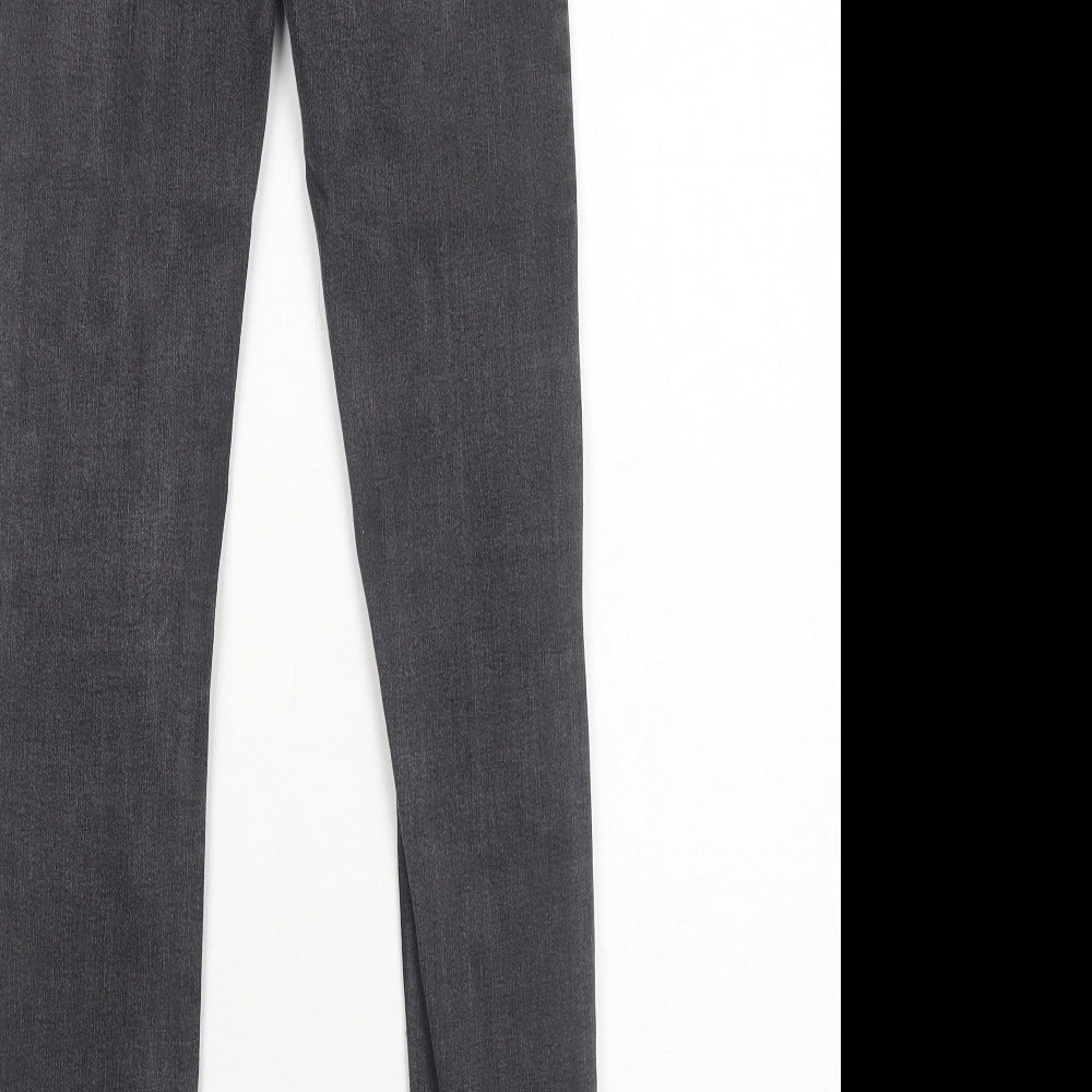 New Look Womens Black Cotton Skinny Jeans Size 8 Regular Zip