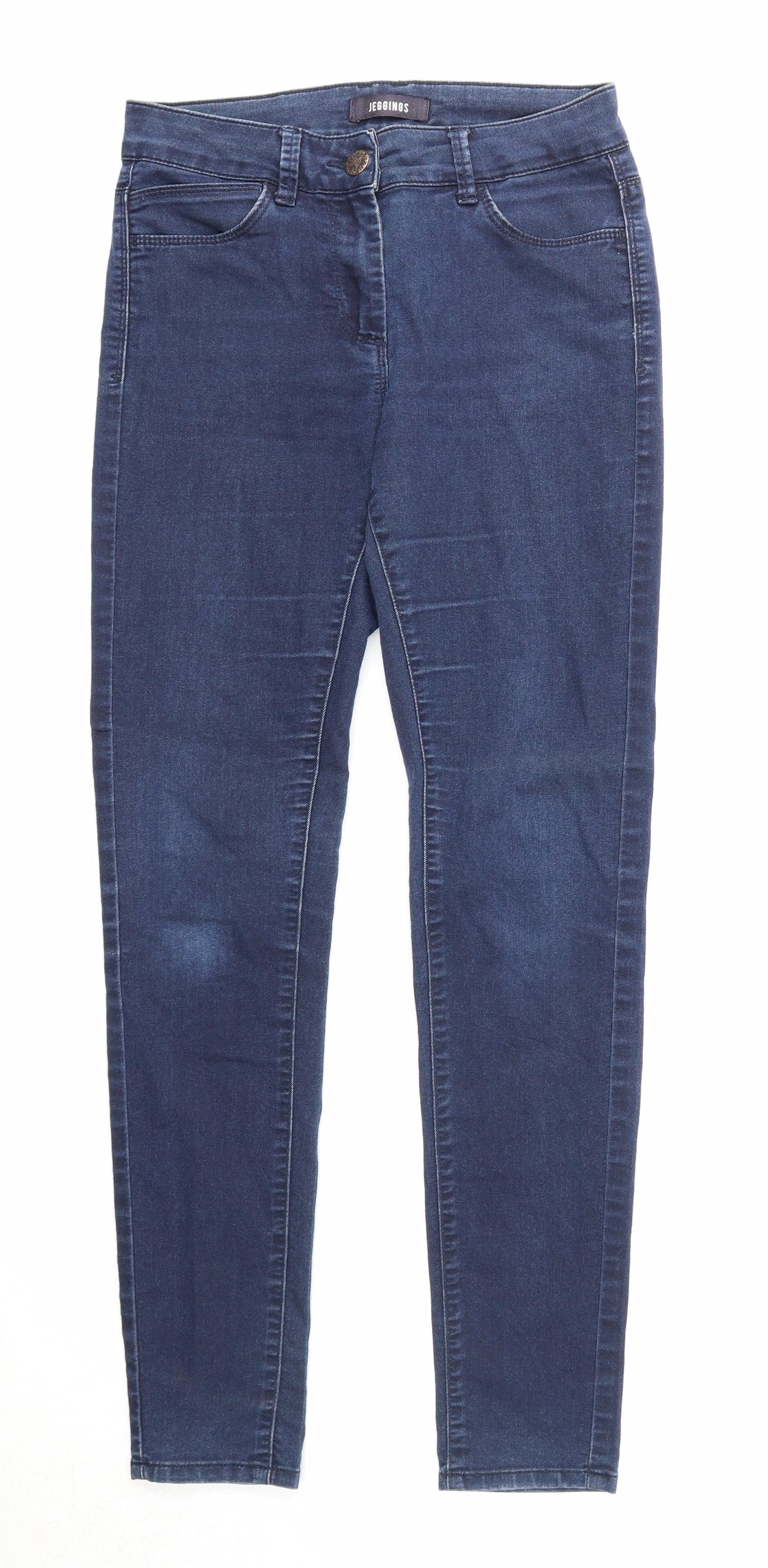 Womens UK Size 8 Marks and Spencer Regular Fit Jegging Blue Jeans