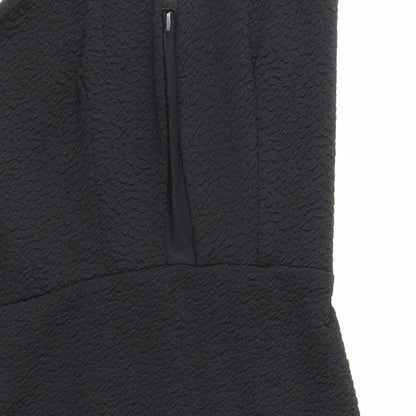 New Look Womens Black Polyester Bodycon Size 10 V-Neck Pullover