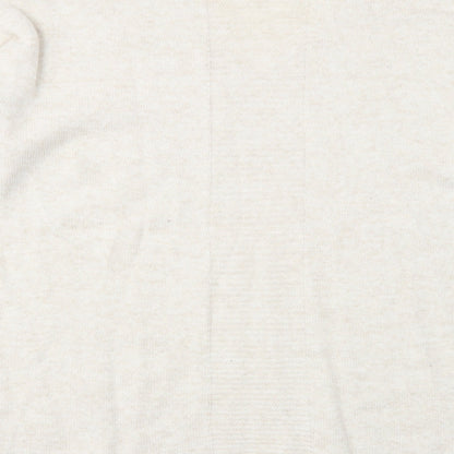 Womens UK Size 12 Topshop Beige Pullover Jumper