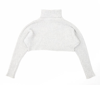 Womens UK Size M New Look Grey Pullover Jumper
