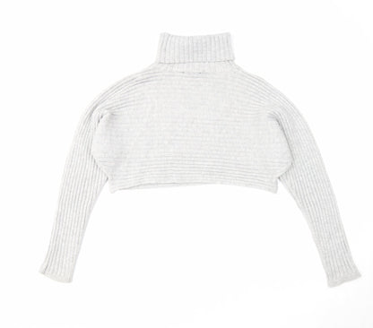 Womens UK Size M New Look Grey Pullover Jumper