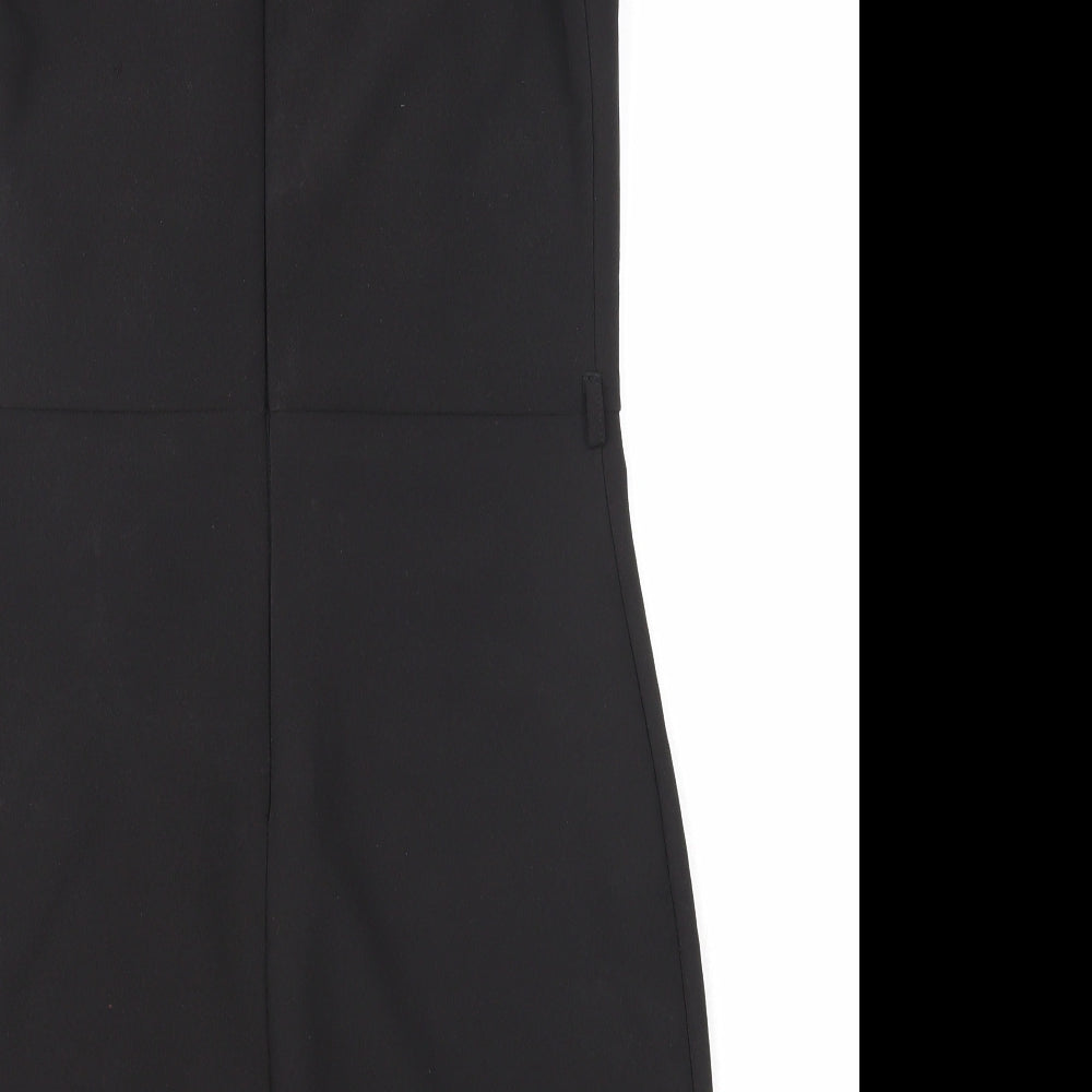 Kei Kei Womens Black Polyester A-Line Size 12 Round Neck Zip