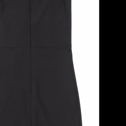 Kei Kei Womens Black Polyester A-Line Size 12 Round Neck Zip