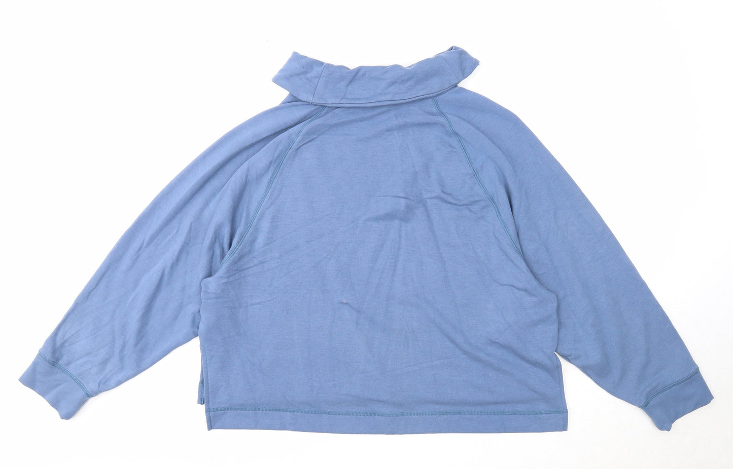 Old Navy Womens Blue Viscose Pullover Sweatshirt Size L Pullover