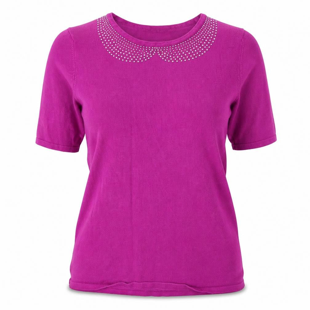 Womens UK Size M Bonmarché Purple Pullover Jumper