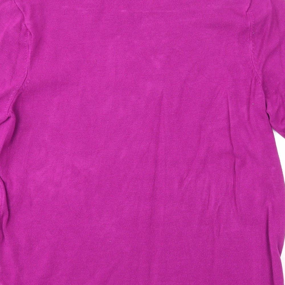 Womens UK Size M Bonmarché Purple Pullover Jumper