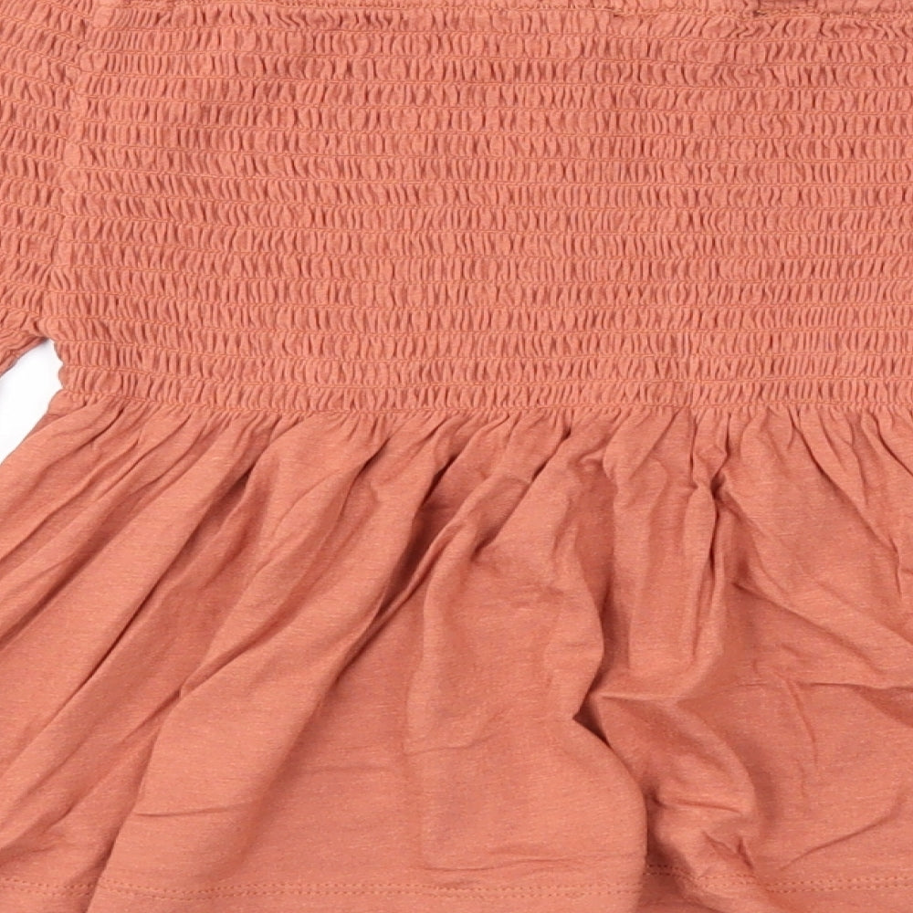 Womens UK Size 8 New Look Beige Basic Blouse