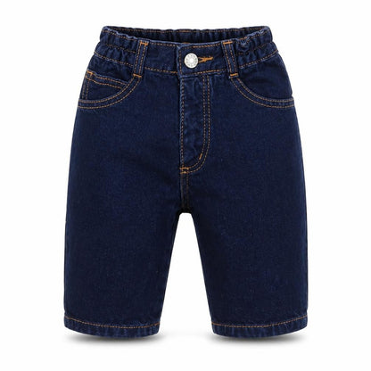 NEXT Boys Blue Cotton Capri Jeans Size 3-6 Months Zip