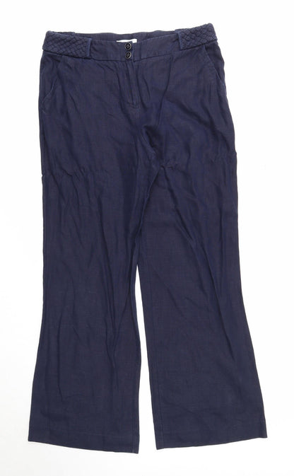 Womens UK Size 14 Per Una Regular Fit  Blue Trousers