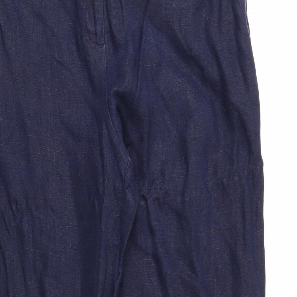 Womens UK Size 14 Per Una Regular Fit  Blue Trousers