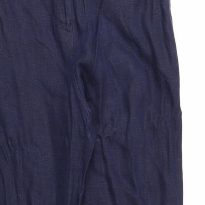 Womens UK Size 14 Per Una Regular Fit  Blue Trousers
