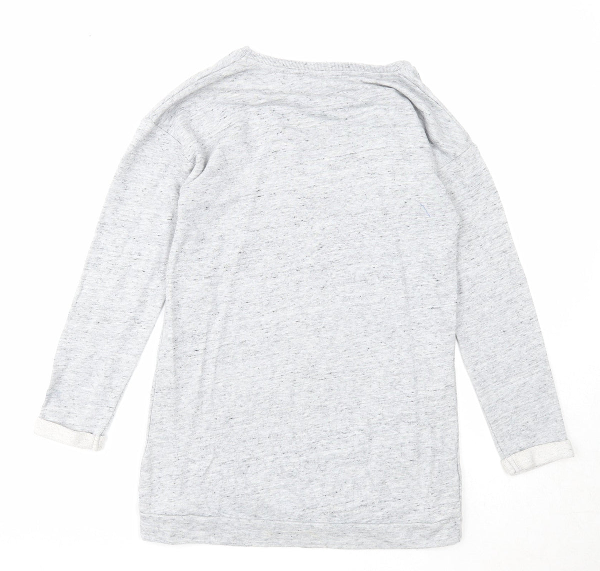 NEXT Girls Grey Cotton Pullover Sweatshirt Size 10 Years Pullover - YEH