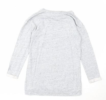 NEXT Girls Grey Cotton Pullover Sweatshirt Size 10 Years Pullover - YEH