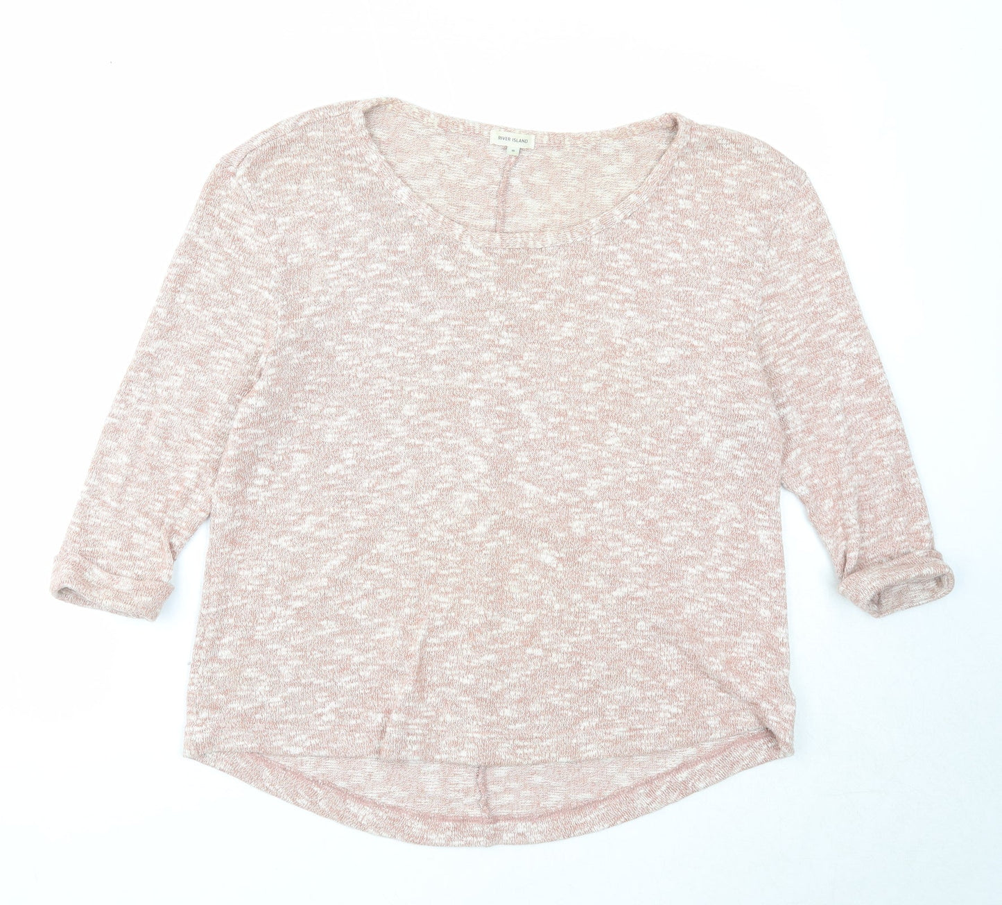 Womens UK Size 8 River Island Pink Pullover Jumper
