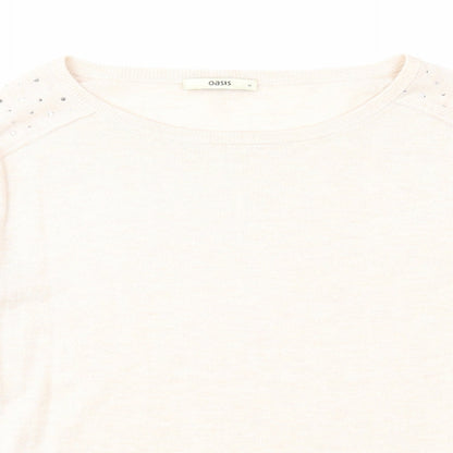 Womens UK Size M Oasis Pink Pullover Jumper