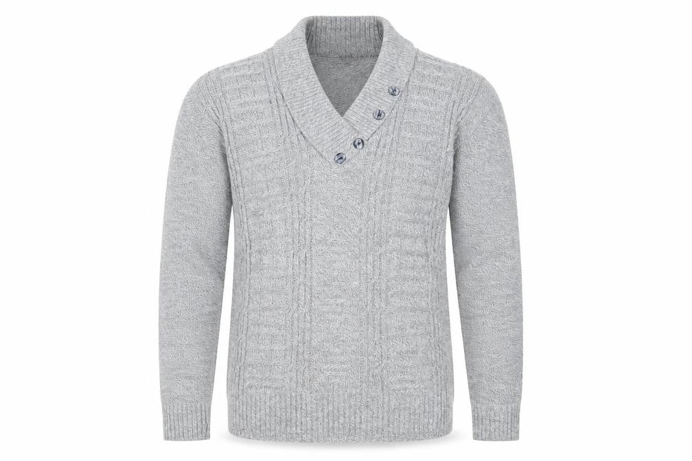 Mens UK Size S Bellisimo Grey Pullover Jumper
