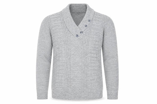 Mens UK Size S Bellisimo Grey Pullover Jumper