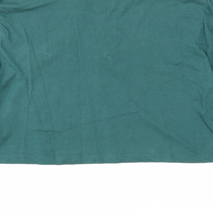 Womens UK Size S ASOS Green Cropped T-Shirt