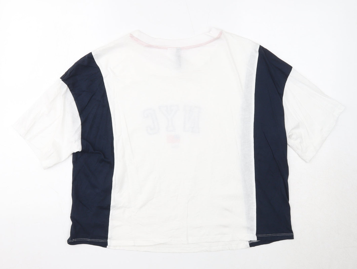 Womens UK Size M Divided White Basic T-Shirt