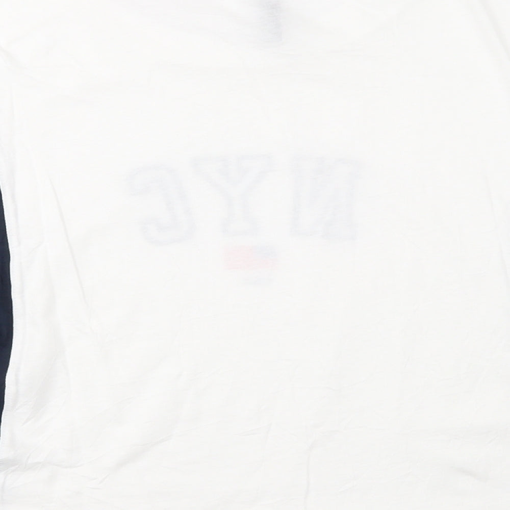 Womens UK Size M Divided White Basic T-Shirt