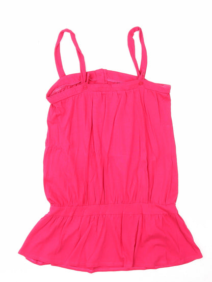 Womens UK Size 10 Marks and Spencer Pink Basic Tank