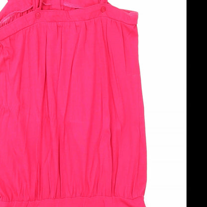 Womens UK Size 10 Marks and Spencer Pink Basic Tank