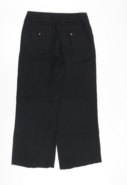 Betty Jackson Womens Blue Polyester Trousers Size 12 Regular Zip