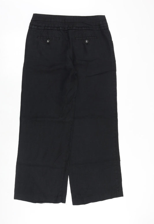 Betty Jackson Womens Blue Polyester Trousers Size 12 Regular Zip