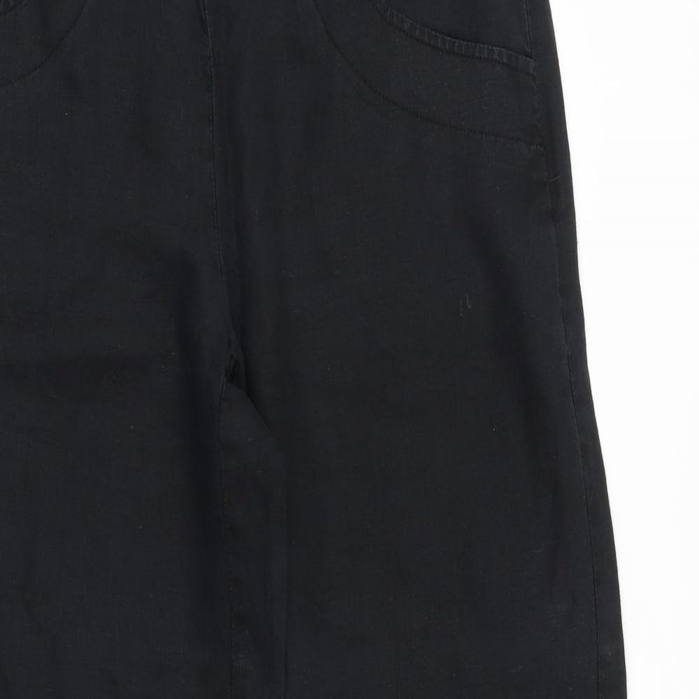 Betty Jackson Womens Blue Polyester Trousers Size 12 Regular Zip