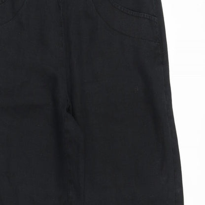 Betty Jackson Womens Blue Polyester Trousers Size 12 Regular Zip