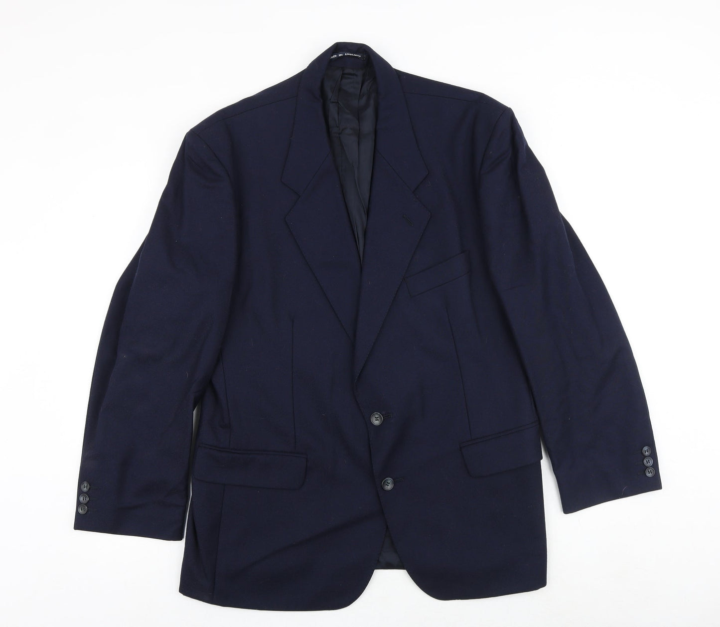 Mens UK Size 44 THE LABEL Regular Blue Suit Jacket