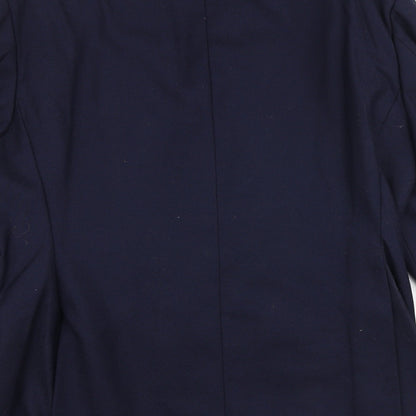 Mens UK Size 44 THE LABEL Regular Blue Suit Jacket