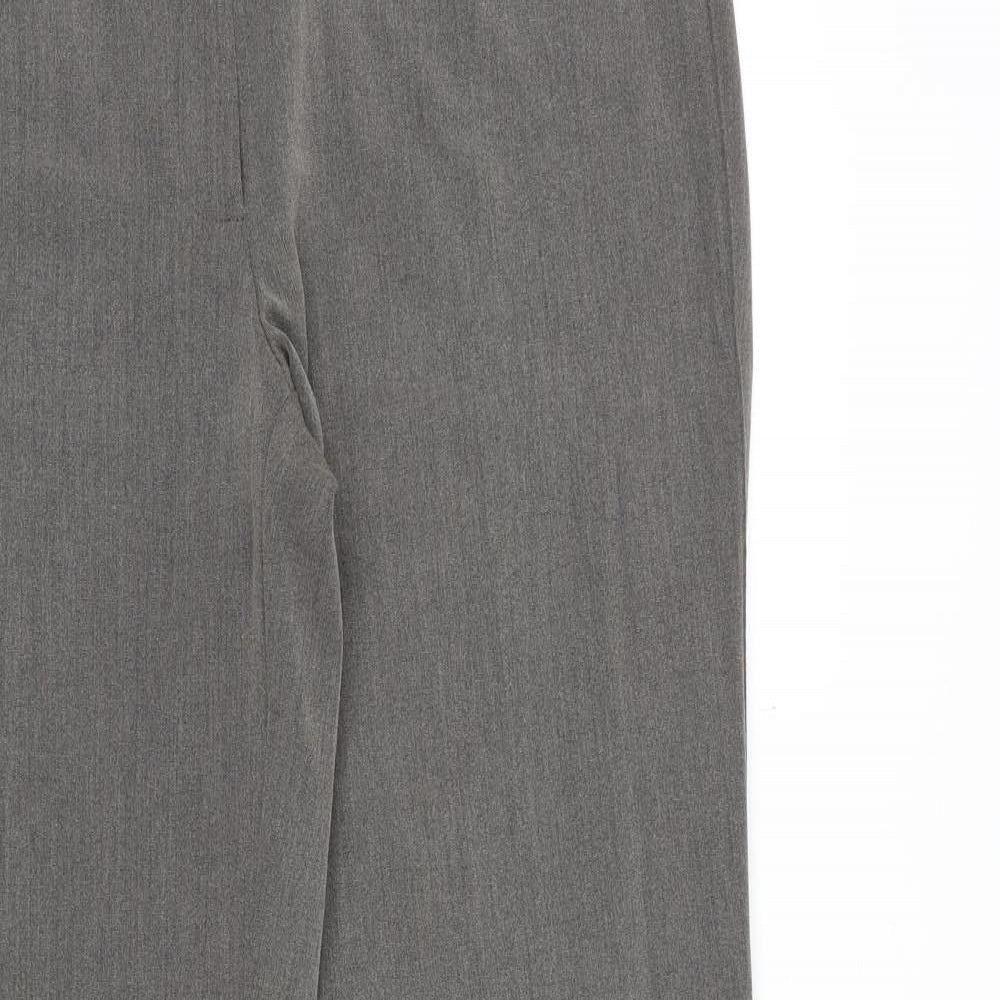 Banner Womens Grey Polyester Dress Pants Trousers Size 36 in Regular Zip