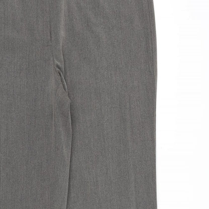 Banner Womens Grey Polyester Dress Pants Trousers Size 36 in Regular Zip