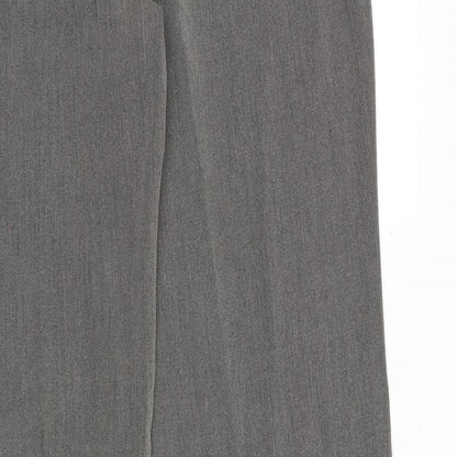 Banner Womens Grey Polyester Dress Pants Trousers Size 36 in Regular Zip